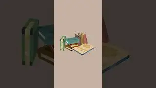 Making more props for my horror game #lowpoly #pixel #pixelart #gamedev #3D #indiegame #book
