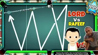 LORD Vs RAFEEF - Magical Kiss Shot - Trick Shot - 999 Level Kiss Shot 🔥 I 8 Ball Pool