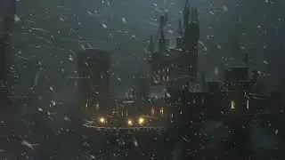 Powerful Snowstorm at the Ancient Castle ❄️ Piercing Blizzard Winds & Whispers for Deep Relaxation