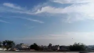 Beautiful view of sky with little bit of clouds
