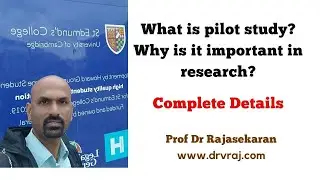 What is a pilot study in research? | Why is it important?