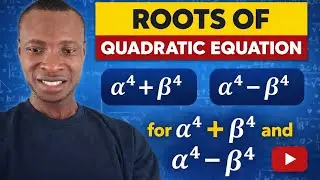 Quadratic roots and the relationship of sum and product of root (Power four)