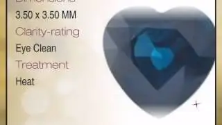 Blue Sapphire Heart Cut 3.50 x 3.50mm Grade A - africagems.com