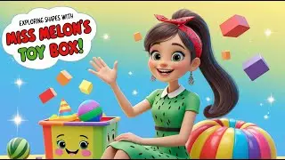 🎁 Сборник для детей по изучению фигур | Изучаем фигуры с игрушкой Miss Melon&rsquo;s Toy Box 🍉