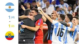 ARGENTINA VS ECUADOR  RESUMEN / CUARTOS DE FINAL / COPA AMERICA 2024