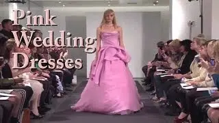 Pink Wedding Dresses - Vera Wang Pink Wedding Dress Collection 2014