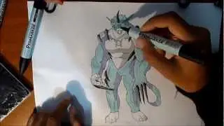 Cool Ultimate Rath Drawing in colour from Ben10 | Ben 10