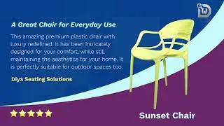 New Plastic Chair Collection | Diya Seating Solutions