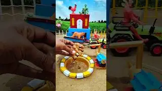 diy mini tractor video mini water pump science project machine #ytshorts #cartoon  #tractor