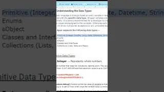 Primitive Data Types in Apex #salesforce #salesforceInTamil