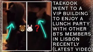 😱💋Тэхён недавно отправился в VIP-здание, чтобы пообедать с другими участниками BTS в Лиссабоне.
