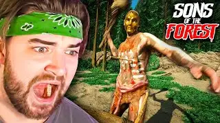 KingWoolz БЕШИТ, играя SONS OF THE FOREST (с Blando, AyRichy и RunawayStatue)