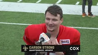 Квотербек Невады Карсон Стронг | Интервью с выпускником Bowl 2022 | New Orleans Saints