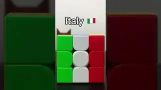 Countries on Rubik&rsquo;s cubes #fyp #rubiks #cube #3x3 #countries #country #twice #repeated #shorts