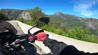 Relaxed ride with motorcycle in Norway GoPro HERO 8 - Honda CB500X 2023