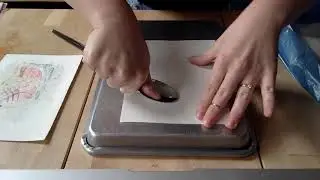 Monoprint Step #4: Creating a Ghost Print