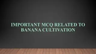 AGRICULTURE MCQ SERIES-3 For Competitive Exams/Learn& prepare Effectively
