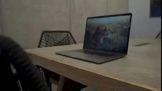 Laptop on Wooden Table | Workspace Copyright Free Videos | Free Stock Videos
