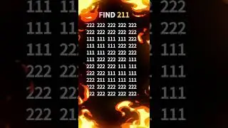 Genius Vision Test | Only The Smartest Can Spot 211 In 5 Seconds! #viral #funny