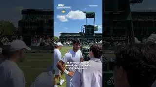 El momentazo de Carlos Alcaraz y Tom Holland en Wimbledon