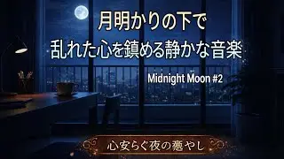 【Playlist】🌙 深夜の月に寄り添う音楽｜不安な心をやさしく包む静かな旋律 #ChillMusic#Relax#Study Music