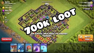 Clash of Clans/Electro dragon & balloons strategy TH13 3 stars/No spell attack..Easy High loot 700k