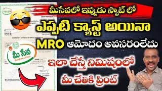 Meeseva Telangana Get Instant Caste Certificate immediately, Caste No తెలీదా?ఇలా print తీసుకోండి