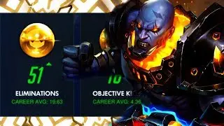 ЛУЧШИЙ ДУМФИСТ В МИРЕ? ЧИПСА! 51 УБИЙСТВО! [ OVERWATCH СЕЗОН 17, ТОП-500 ]
