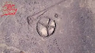 Stone circle+triangle at Ree' Qusaibah, Tareequl Hijrah