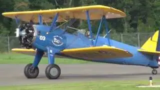 Stearman 03 landing at KHWY on 7/9/13