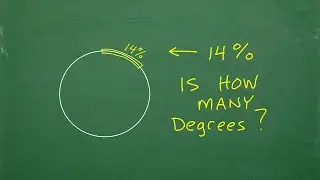 14% of a circle is how many degrees?