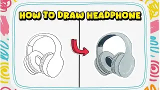 How to Draw Headphones Step by Step &ndash; Easy Drawing Tutorial