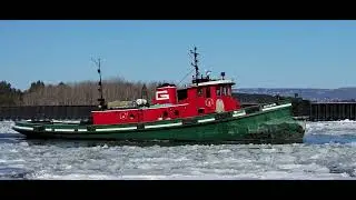 American Century 🖤 ⚓️ 🤍 departing Superior, WI from Lay-up with a load of Taconite