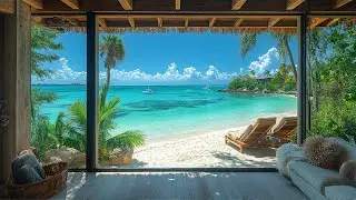Morning by the Coastal Window 🌊 Gentle Waves & Singing Birds
