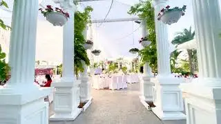 Kh&ocirc;ng gian cưới ngo&agrave;i trời lộng lẫy Tại Grand view palace Hạ Long