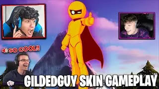 Streamers Play With Gildedguy In Fortnite | Gildedguy Gameplay Fortnite
