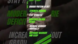 How to retain muscle 💪 during fat loss 🤸&zwj;♂️⛹️&zwj;♂️#youtubeshorts