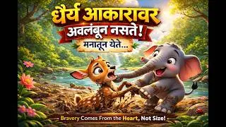 Bravery Comes From the Heart, Not Size | Marathi Moral Story for Kids