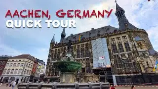 TRAVEL VLOG: AACHEN GERMANY QUICK TOUR | RATHAUS | DOM/CATHEDRAL | PONTTOR | AACHEN CITY STREETS