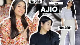 AJIO Tops Try-On Haul 2023 |Trendy & Affordable Tops | Starting at Rs 299| Renigraphy
