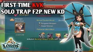 FIRST TIME KVK SOLO TRAP FURY 1M TROOPS NEW KD | LORDS MOBILE