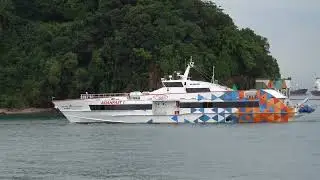 Boats sailing on the Sea, Labrador Jetty, Singapore