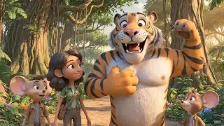 Chuha Aur Ladki Ko Sher Ne Jungle Ghumaya🐭🐯| Ek Magical Jungle Adventure | Emotional Story&rdquo;| Part -1