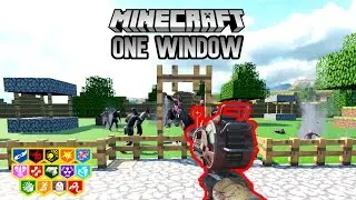 MINECRAFT ONE WINDOW CHALLENGE CUSTOM ZOMBIES!