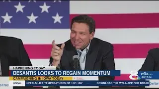 DeSantis campaigns in Iowa as property insurance concerns grow for Floridians