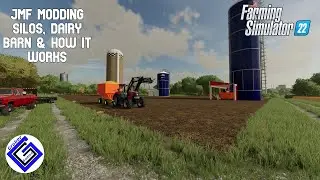 FS 22 JMF Modding Silos, blower, and dairy barn review and how it works tutorials-Grober Games