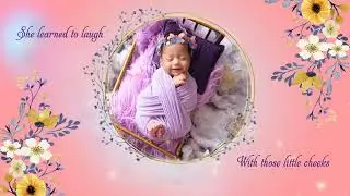 Best Cradle Ceremony / Naming Ceremony Invitation for a girl child.