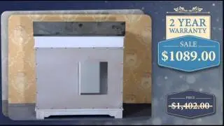 37 Inch Single Sink Bathroom Vanity with Choice of Countertop - uniquevanities.com