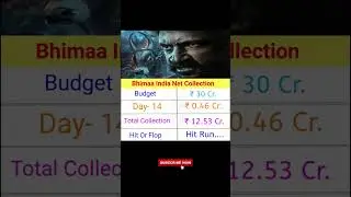 Bhimaa India Net Collection Day=14 | Hit Run.. || #bhimaa #gopichand #shorts