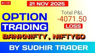 Live Intraday Option Trading | SL Hunting For Beginners | Sudhir Trader #Banknifty #optiontrading
